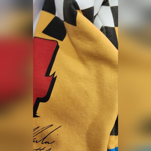 VINTAGE STERLING MARLIN #4 KODAK RACING MEN'S SWEATSHIRT WINSTON CUP XL YELLOW - Picture 5 of 16